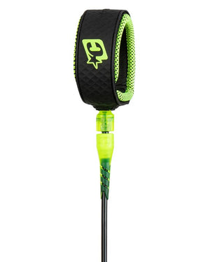 Creatures Lite Leash-Black Lime-6'0"