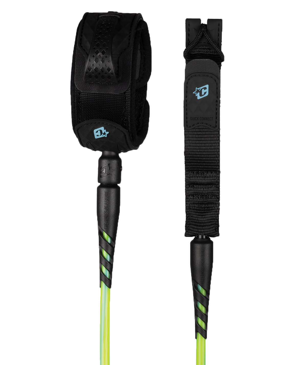 Creatures Reliance 2.0 Lite Duty (Grom) Slim Ankle Leash-Pine Lime Twist-5
