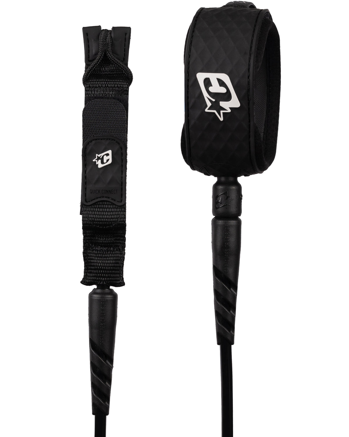 Creatures Reliance 2.0 Standard Duty Slim Leash-Black/White-6