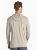 Free Fly Bamboo Lightweight Hooded Sun Shirt-Sandstone