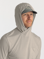 Free Fly Bamboo Lightweight Hooded Sun Shirt-Sandstone
