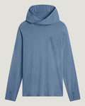 Free Fly Bamboo Lightweight Hooded L/S Shirt-Pacific Blue