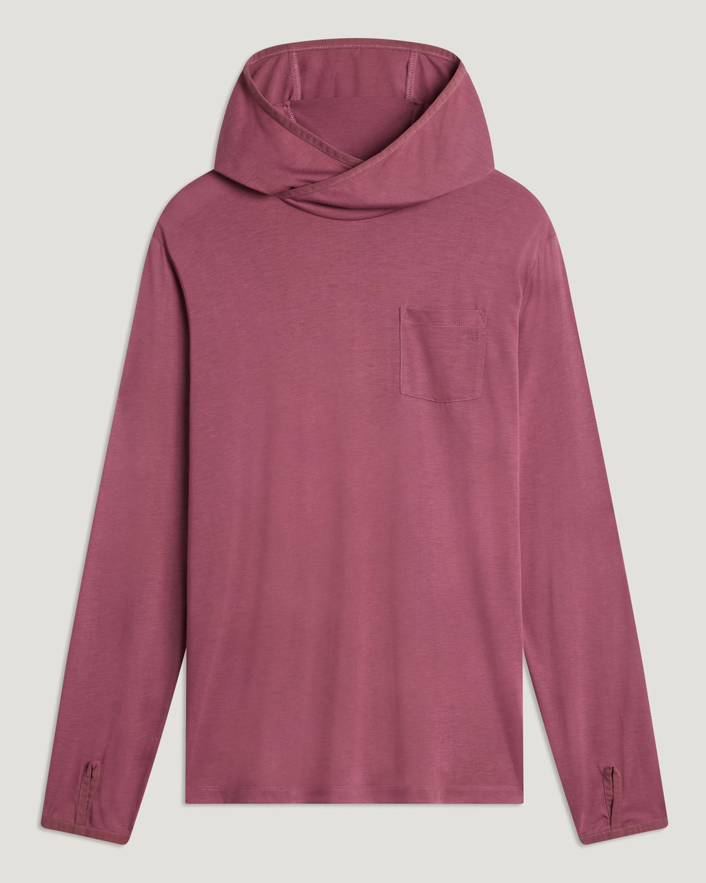 Free Fly Bamboo Lightweight Hooded L/S Shirt-Plum