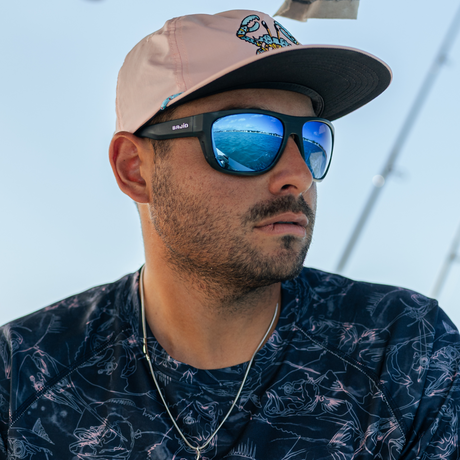 Bajio Las Rocas Sunglasses-Brown Torte Matte/Green Mir Glass