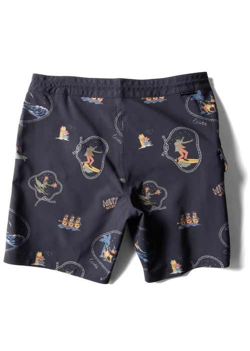 Vissla Soren Wavy West 17.5" Boardshorts-Black