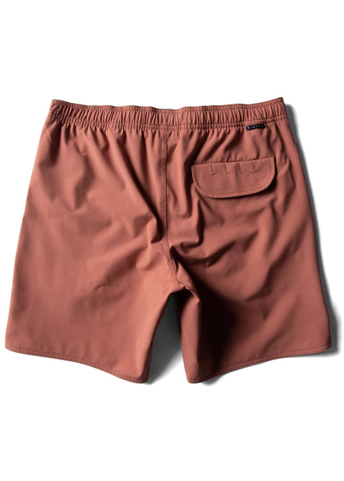 Vissla Solid Sets 17.5" Ecolastic Boardshorts-Retro Red