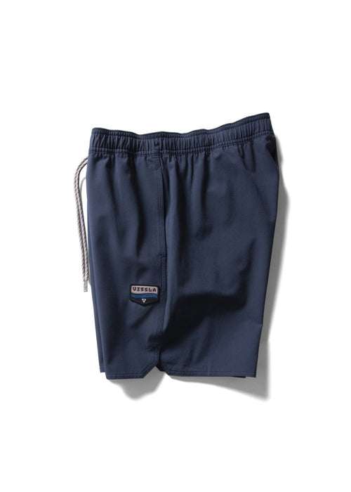 Vissla Solid Sets 17.5" Ecolastic Boardshorts-Midnight