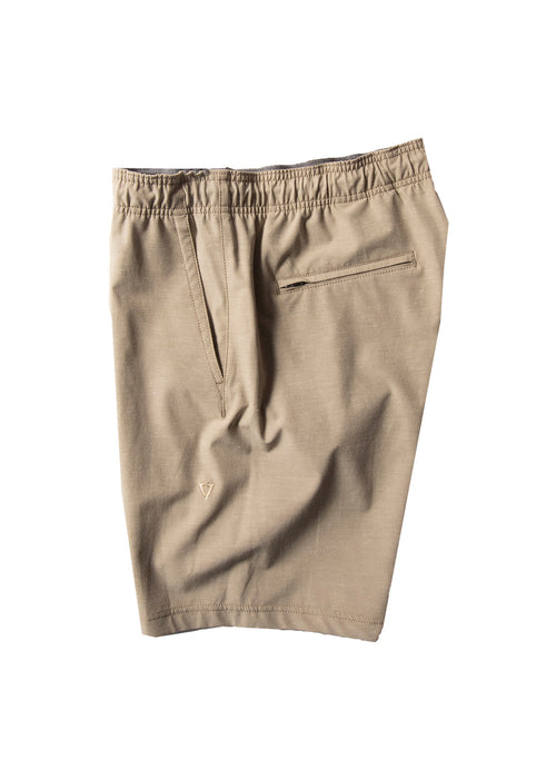 Vissla Hemp No See Ums Eco 18" Elastic Shorts-Khaki