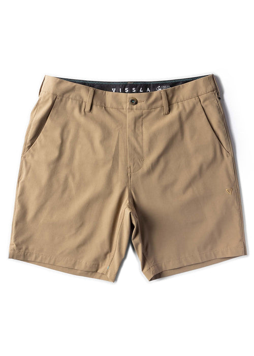 Vissla Cutlap Eco 17.5" Hybrid Shorts-Khaki