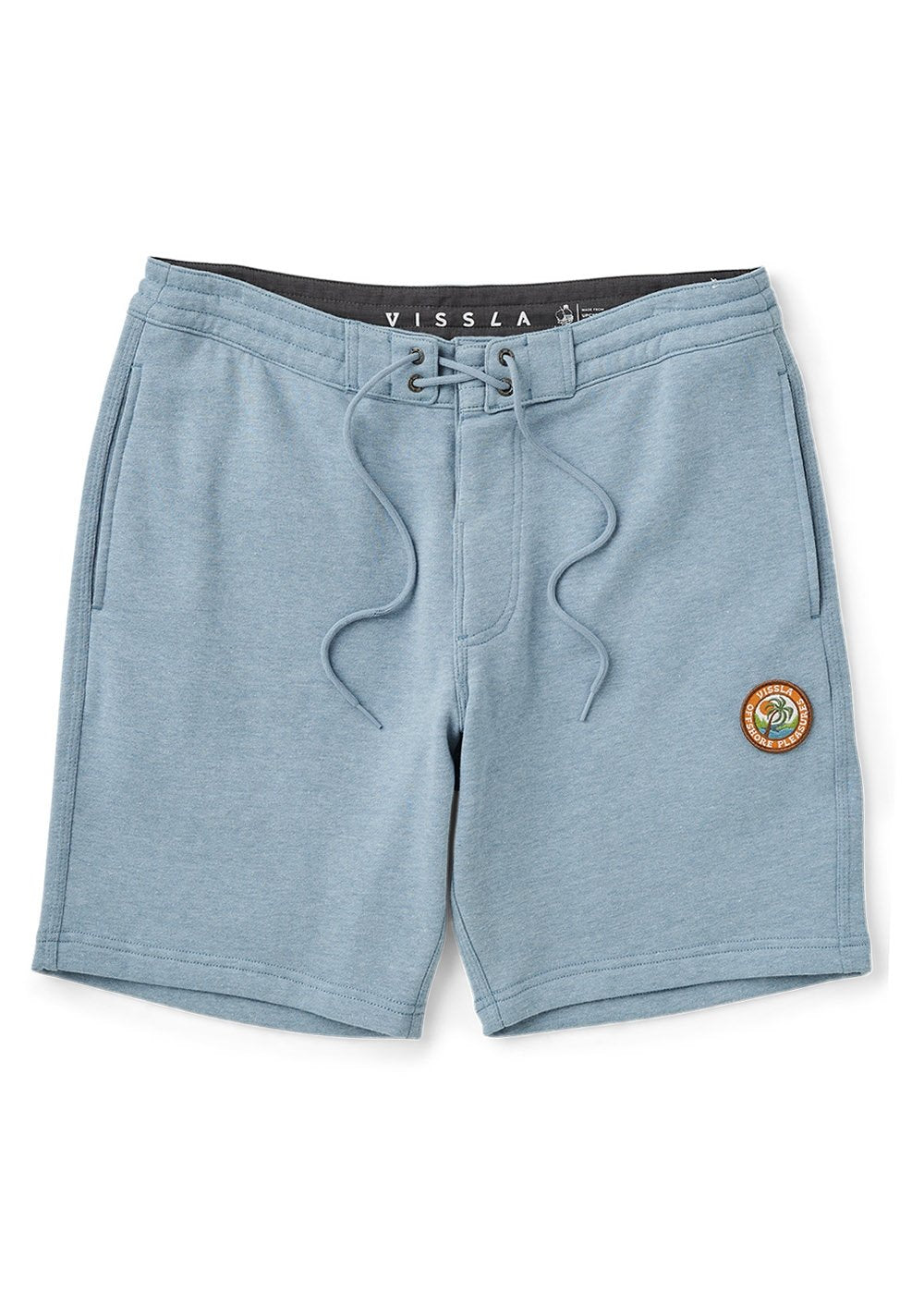 Vissla Solid Sets Eco 18.5" Sofa Surfer Shorts-Harbor Blue