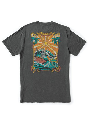 Vissla Shredded Cosmic Wash Tee-Phantom