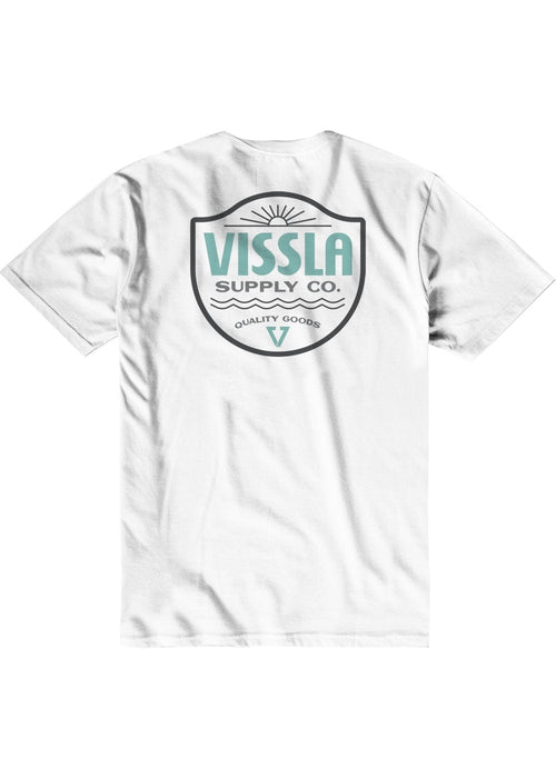 Vissla Quality Goods Heather Tee-White