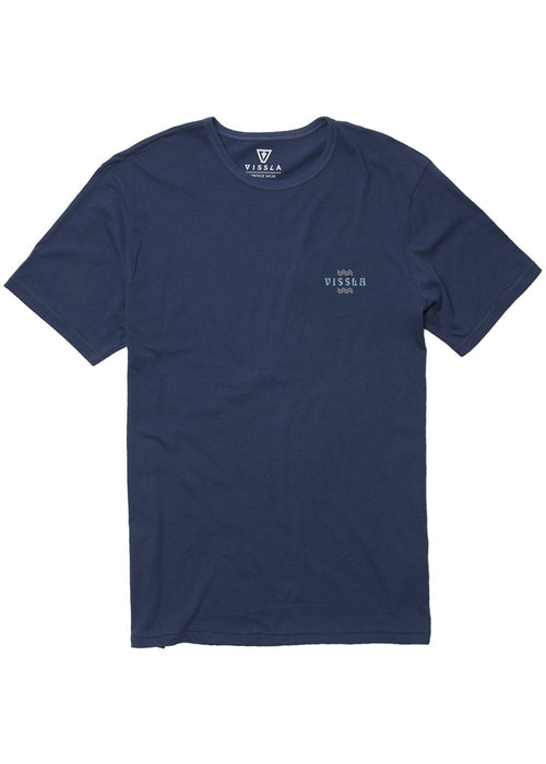 Vissla Amigo Palm Organic Tee-Dark Denim