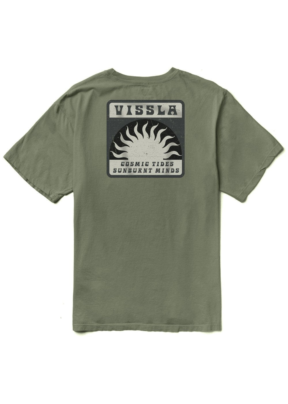 VISSLA☆COSMIC TIDES ORGANIC TEE バックプリント 半袖 Tシャツ Vissla Cosmic Tides Organic Tee-Surplus — REAL Watersports