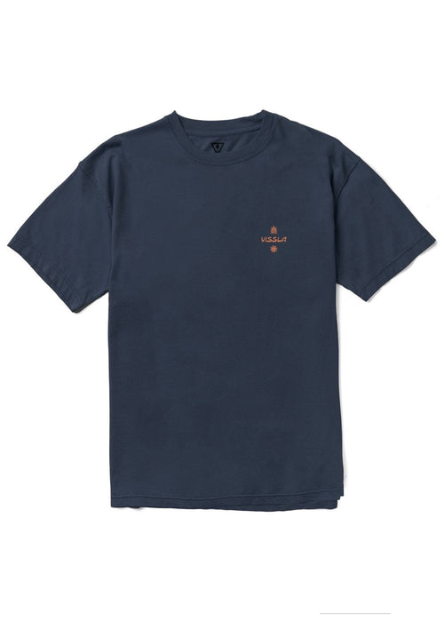 VISSLA☆HIBISCUS HAZE ORGANIC TEE バックプリント 半袖Tシャツ Vissla Hibiscus Haze Organic Tee-Dark Naval — REAL Watersports