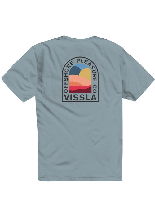 Vissla Offshore Pleasure Premium Pocket Tee-Chambray