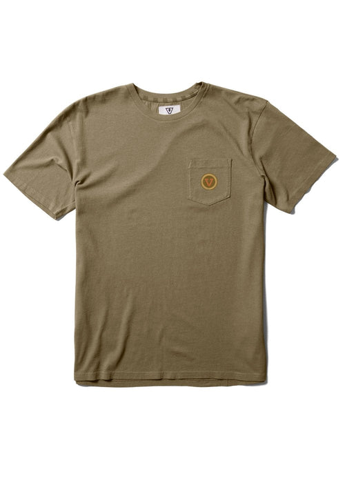 Vissla Glass On Glass Off SS Tee-Dark Khaki