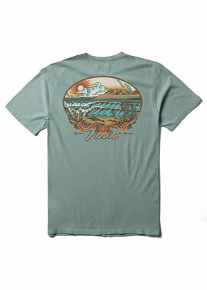 Vissla Baja West Pocket Tee-Sea Green