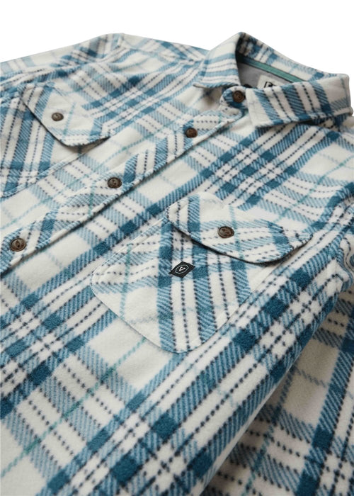 Vissla Eco-zy Polar Flannel L/S Shirt-Vintage White