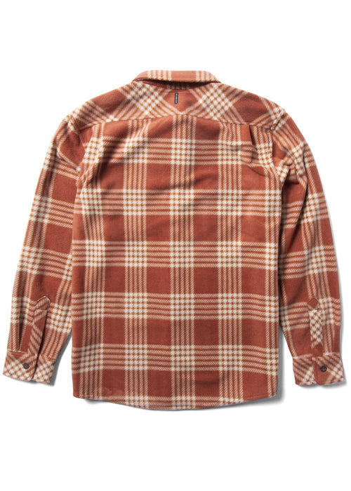 Vissla Eco-Zy Polar Flannel L/S Shirt-Barn Red