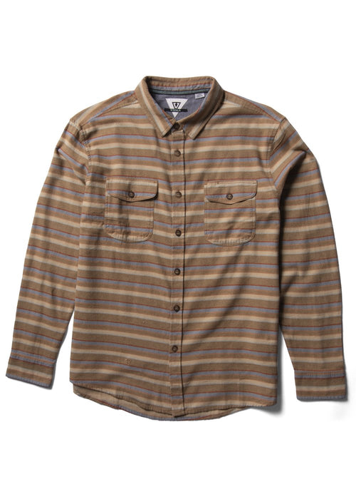 Vissla Central Coast Eco Flannel L/S Shirt-Kangaroo