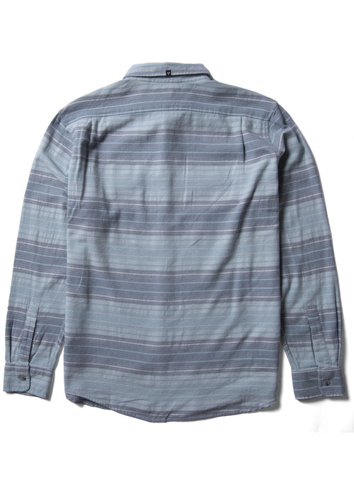 Vissla Central Coast Eco Flannel L/S Shirt-Light Slate