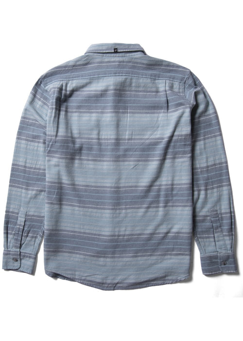 Vissla Central Coast Eco Flannel L/S Shirt-Light Slate