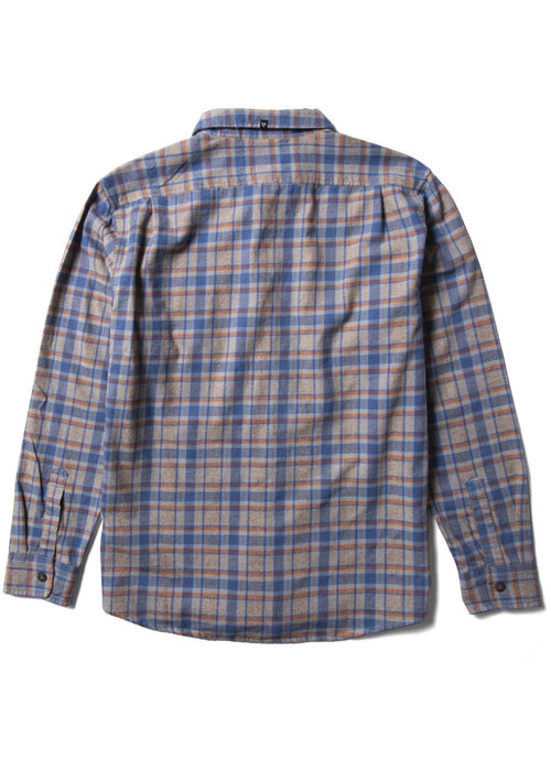 Vissla Central Coast Eco Flannel L/S Shirt-Harbor Blue