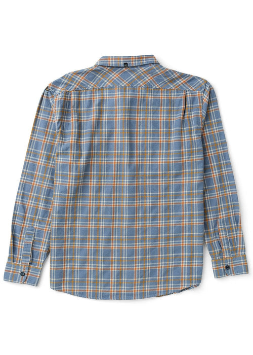Vissla Central Coast Eco Flannel L/S Shirt-Blue Haze