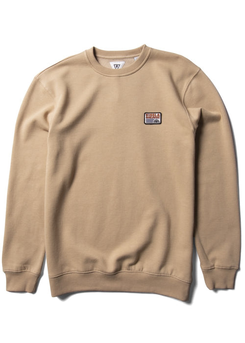 Vissla Solid Sets Eco Crew Sweatshirt-Dark Sand