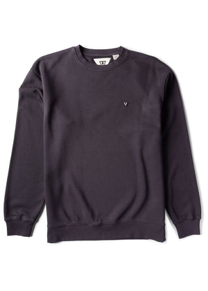 Vissla Solid Sets Eco Crew Sweatshirt-Black