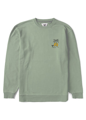 Vissla Coastal Eco Crew Sweatshirt-Sage