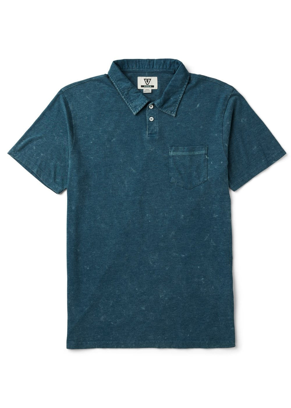 Vissla Solid Sets Cosmic Wash Polo Shirt-Sea Water