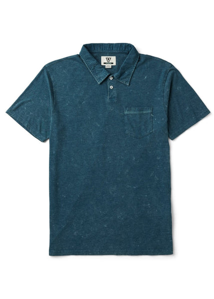 Vissla Solid Sets Cosmic Wash Polo Shirt-Sea Water — REAL Watersports