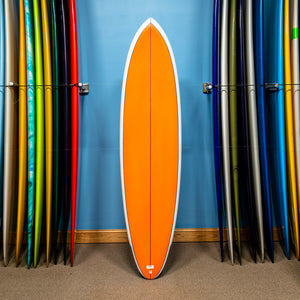 Actual Board: Maurice Cole Reverse Vee Twin Pin PU/Poly 7'3" — 48.9L