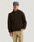 Free Fly Downvalley Quarter Zip Jacket-Heather Dark Brown