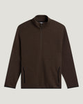 Free Fly Downvalley Quarter Zip Jacket-Heather Dark Brown