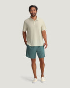 Free Fly Elevate Polo Shirt-Dash Stripe Birch