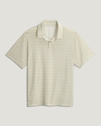 Free Fly Elevate Polo Shirt-Dash Stripe Birch