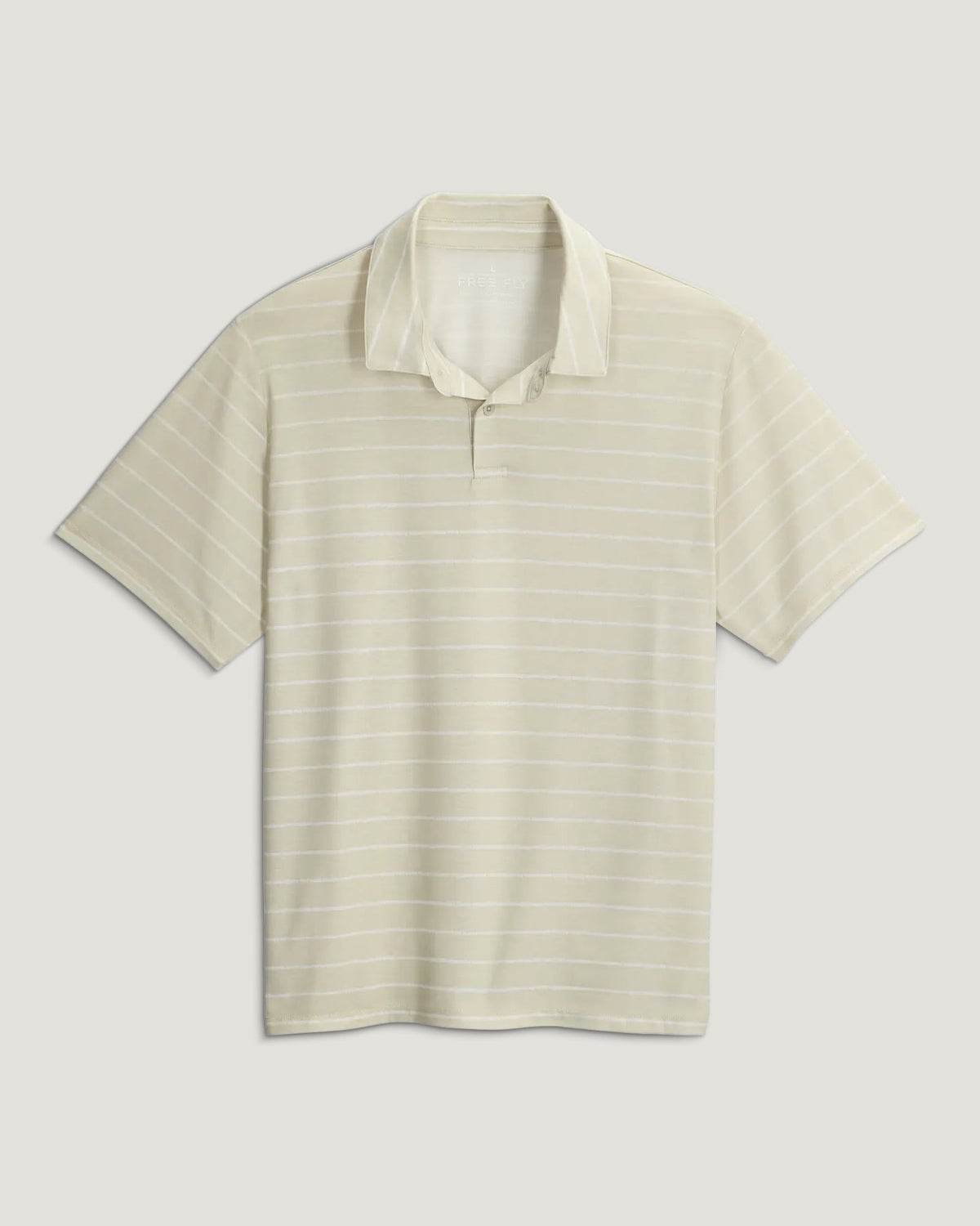 Free Fly Elevate Polo Shirt-Dash Stripe Birch