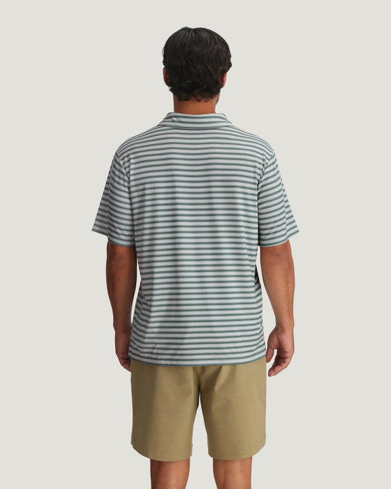Free Fly Elevate Polo Shirt-Heather Aspen Grey