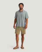 Free Fly Elevate Polo Shirt-Heather Aspen Grey