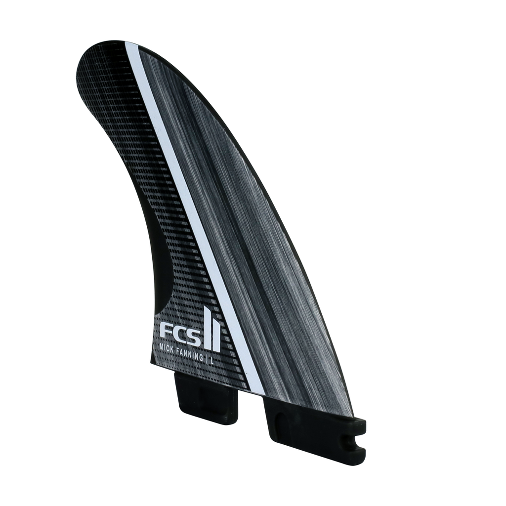 FCS II MF Glass Fibre Fusion Tri Fin Set-Smoke/White-Medium