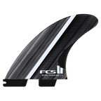 FCS II MF Glass Fibre Fusion Tri Fin Set-Smoke/White-Medium