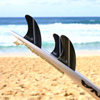 FCS II MF Glass Fibre Fusion Tri Fin Set-Smoke/White-Medium