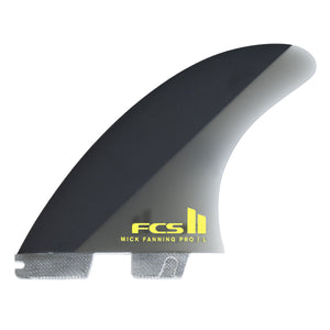 FCS Mick Fanning PG Tri Fin Set-Black-Medium