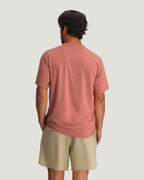 Free Fly Bamboo Flex Pocket Tee-Heather Red Clay