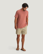 Free Fly Bamboo Flex Pocket Tee-Heather Red Clay