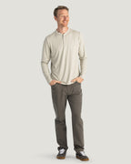 Free Fly Bamboo Flex Henley L/S Shirt-Sandstone