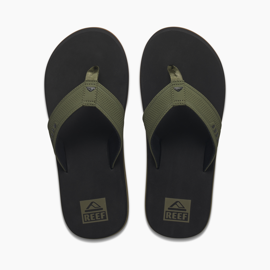 REEF The Layback Sandal-Black/Olive